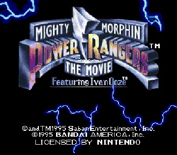 Mighty Morphin Power Rangers - The Movie (USA) screen shot title